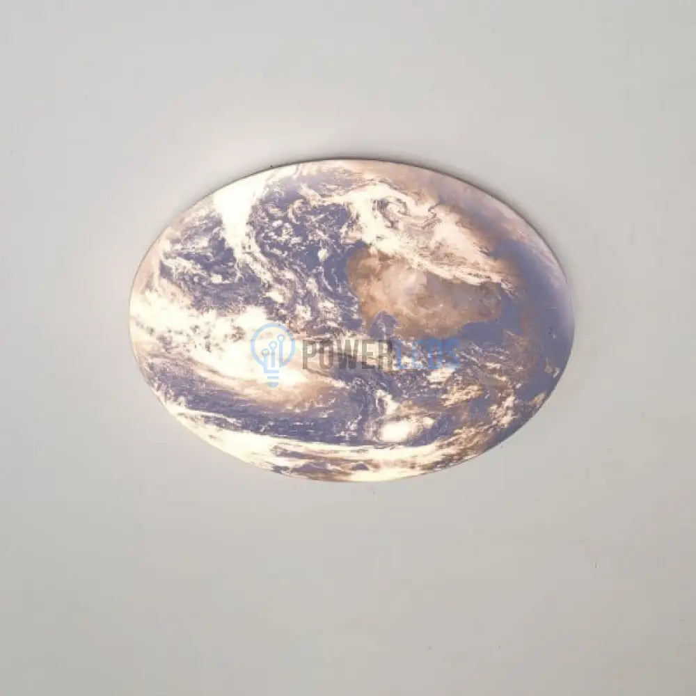 Plafoniera LED 96W 50CM EARTH Echivalent 500W ALBASTRU / 50CM / MINIMALIST DESIGN Lighting Fixtures