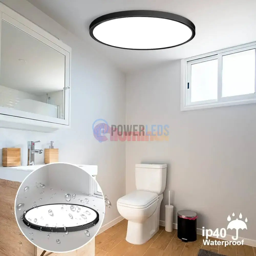 Plafoniera LED Baie 40W 50cm IP40 3 Lumini Echivalent 320W powerleds.ro