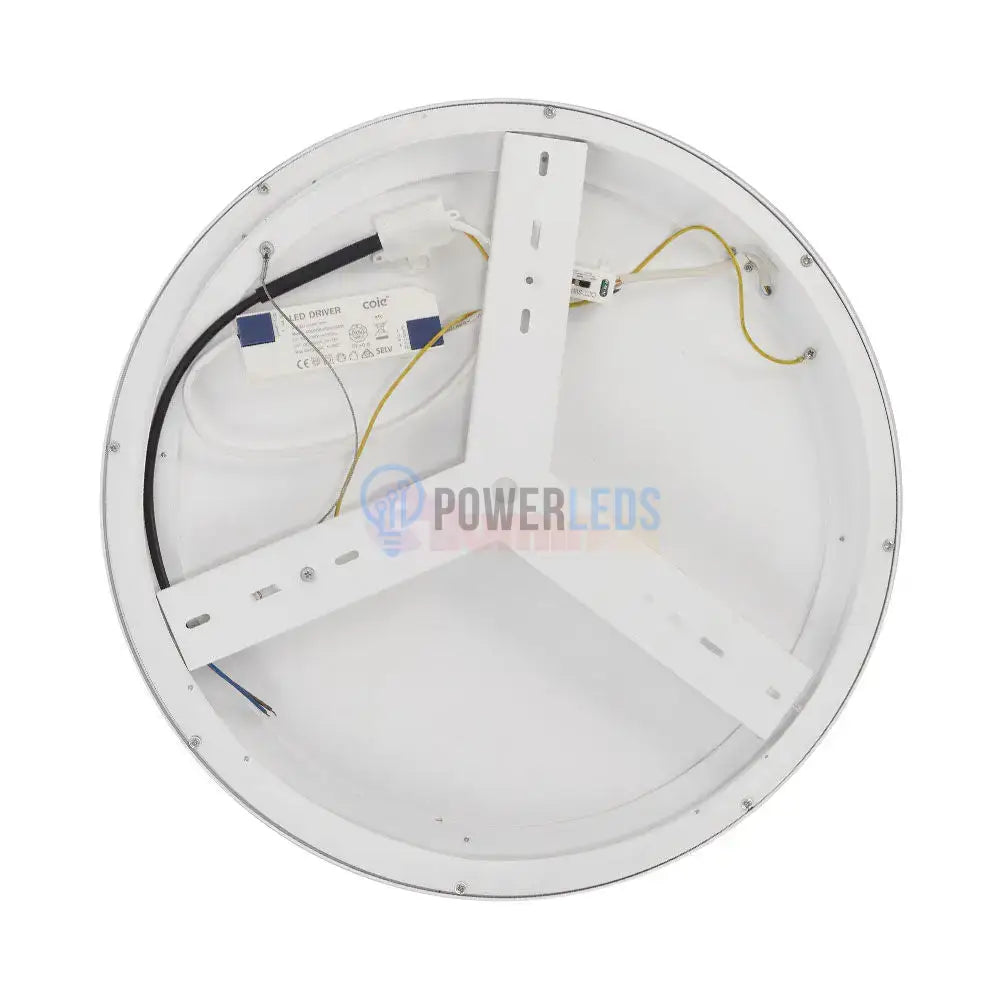 Lustra LED GIRONA White 3 Lumini din buton Echivalent 400W ALBA / 48CM / CIRCLE DESIGN Lighting Fixtures