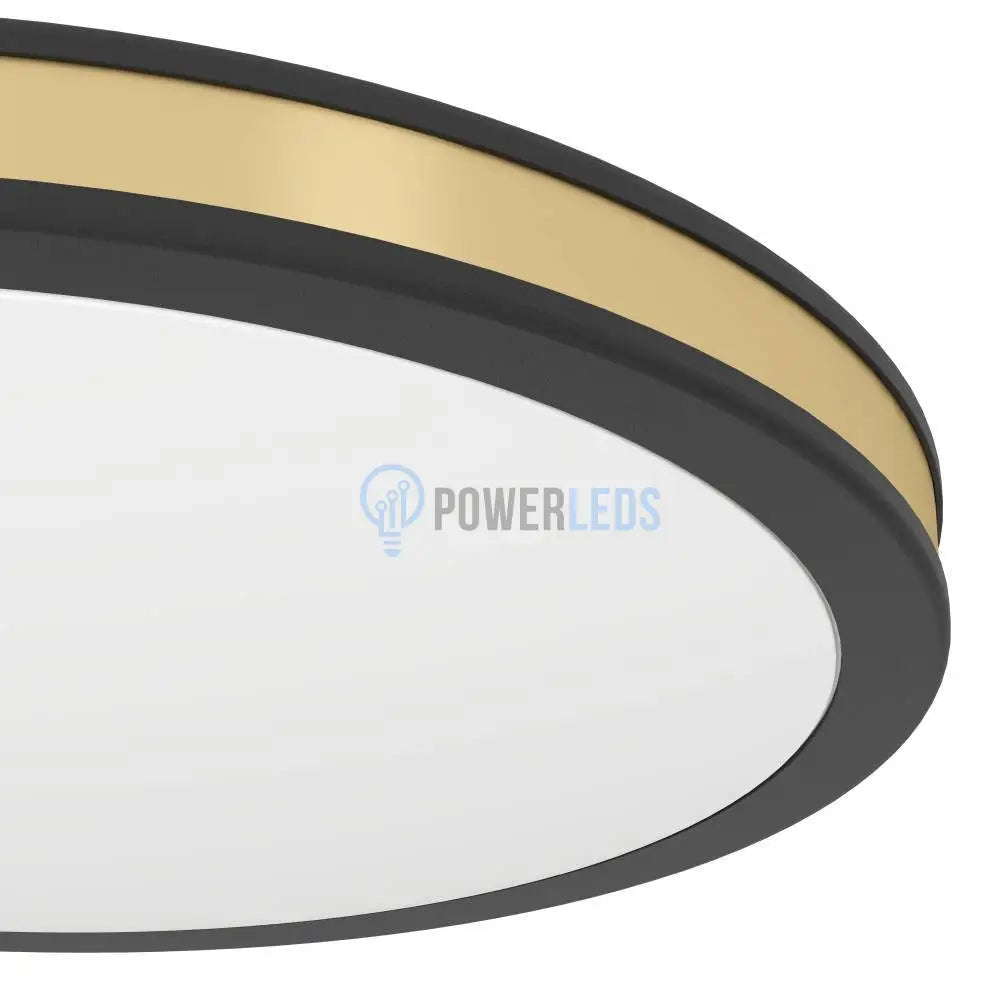 Plafonieră LED Eglo PESCAITO Negru+Auriu 10W powerleds.ro
