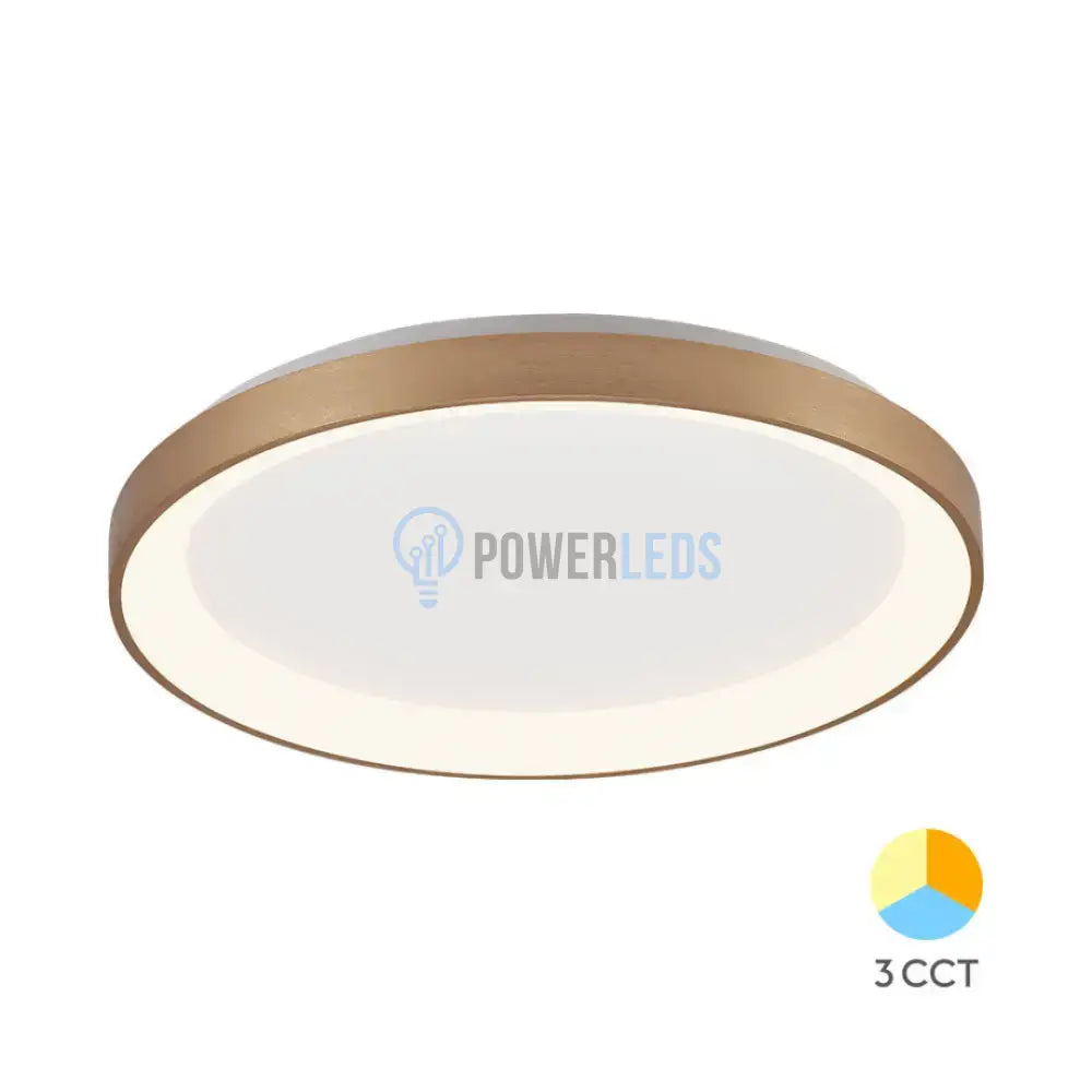 Lustra LED Aplicata GOLD BELLA 36W 3IN1 powerleds.ro