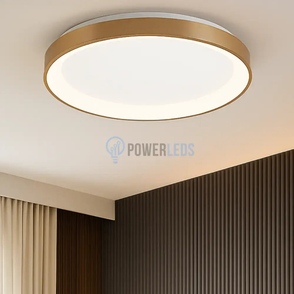 Lustra LED Aplicata GOLD BELLA 36W 3IN1 powerleds.ro