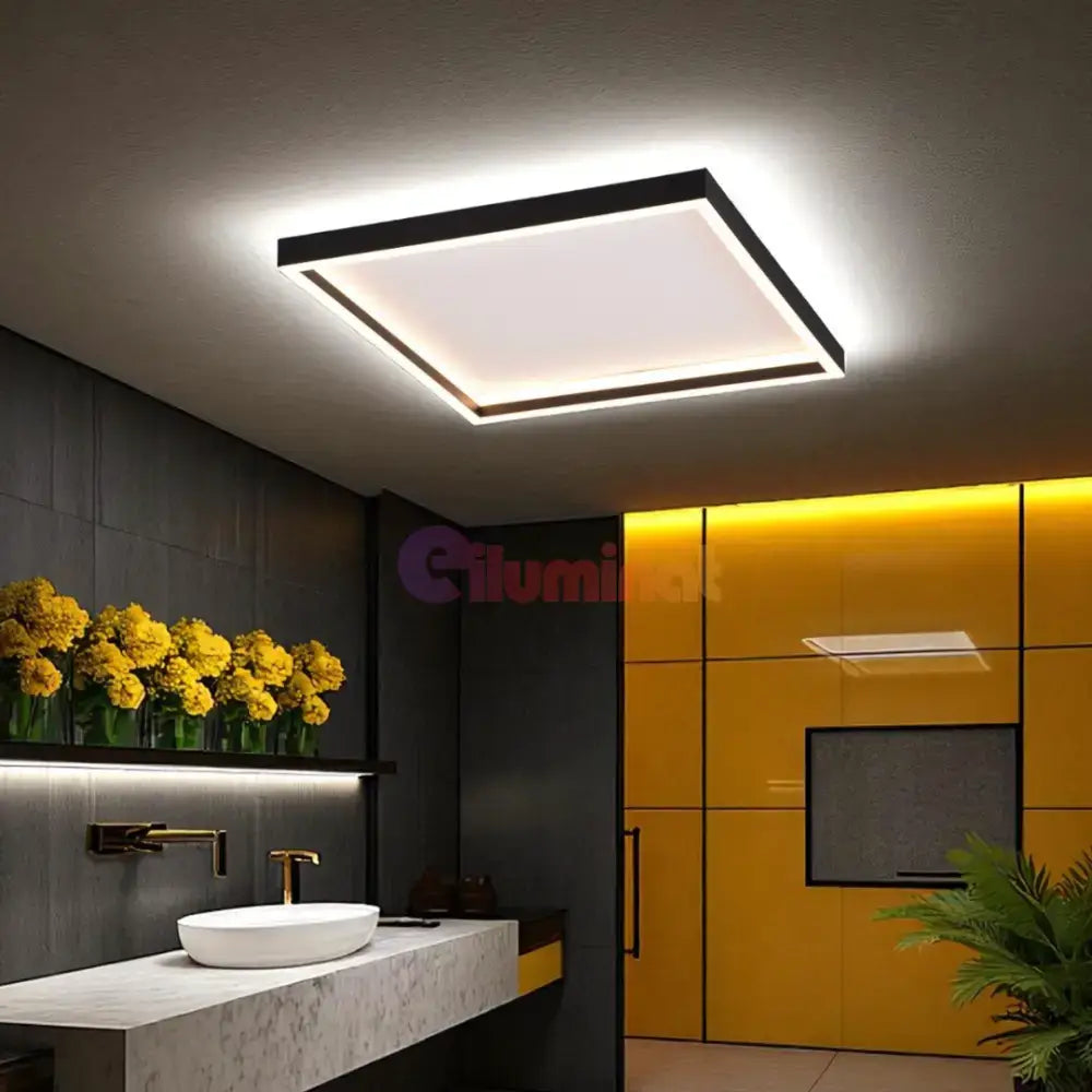 Plafoniera LED ROTONDA Black Premium powerleds.ro