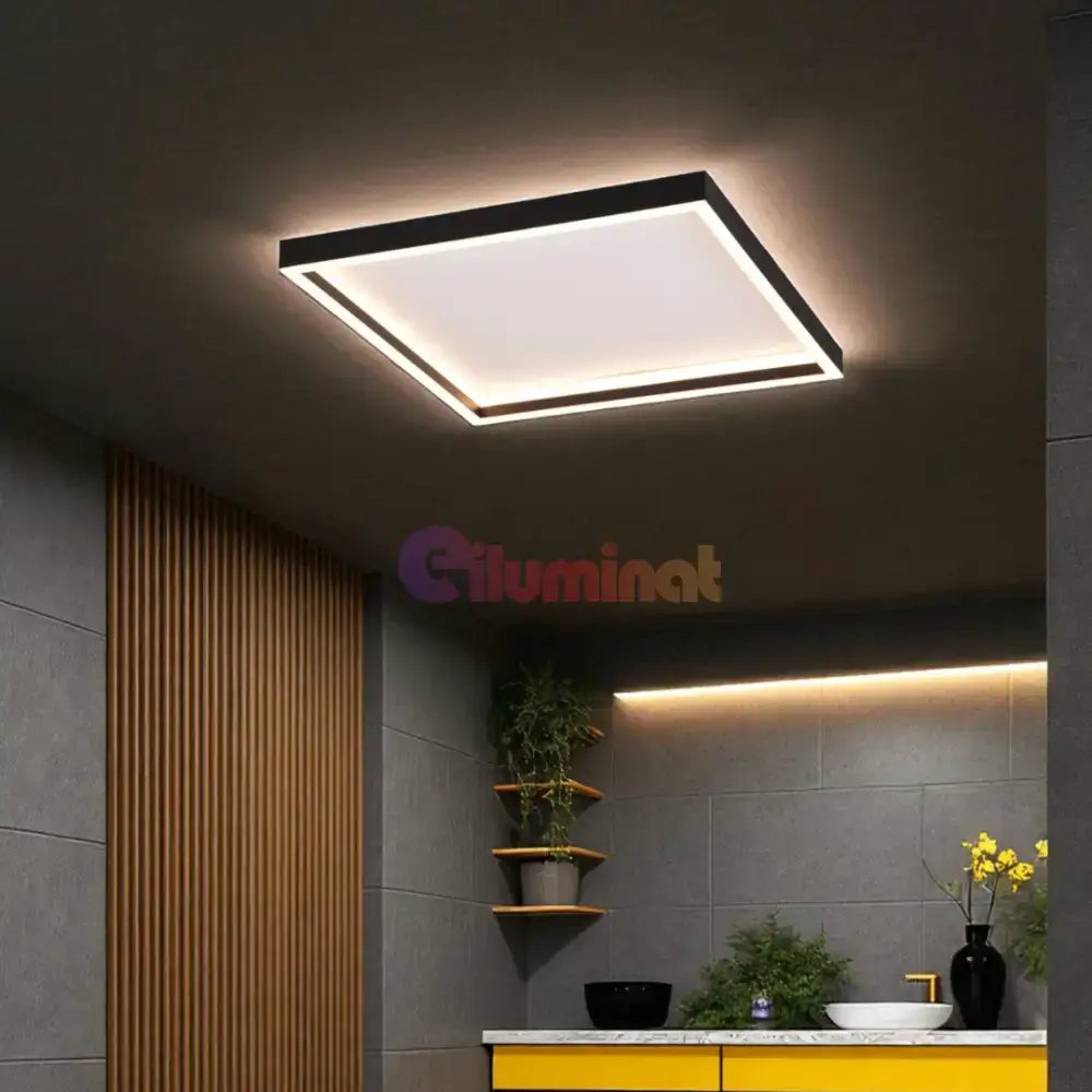 Plafoniera LED ROTONDA Black Premium powerleds.ro