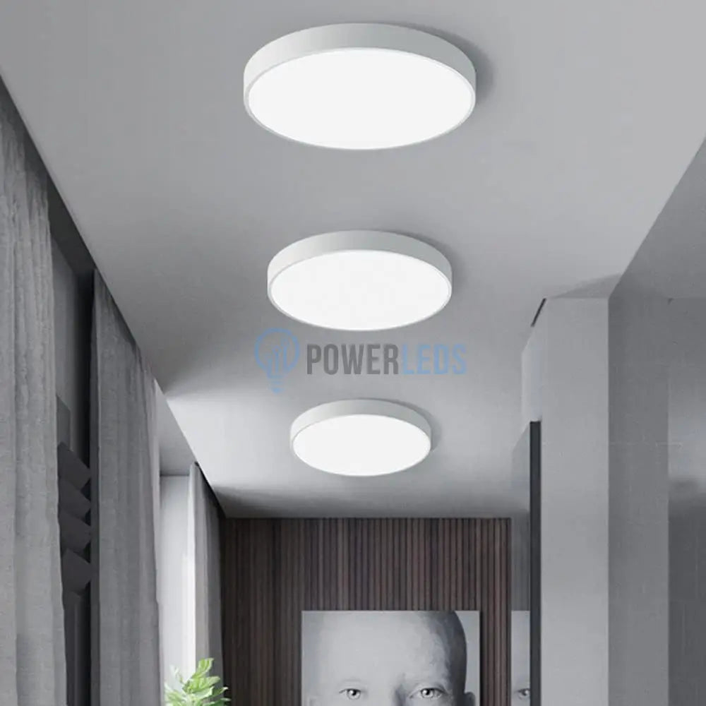 Plafoniera LED Rotunda 50cm IP44 ULTRA-THIN Echivalent 600W 60W / ALB RECE / ALBA led ceiling light