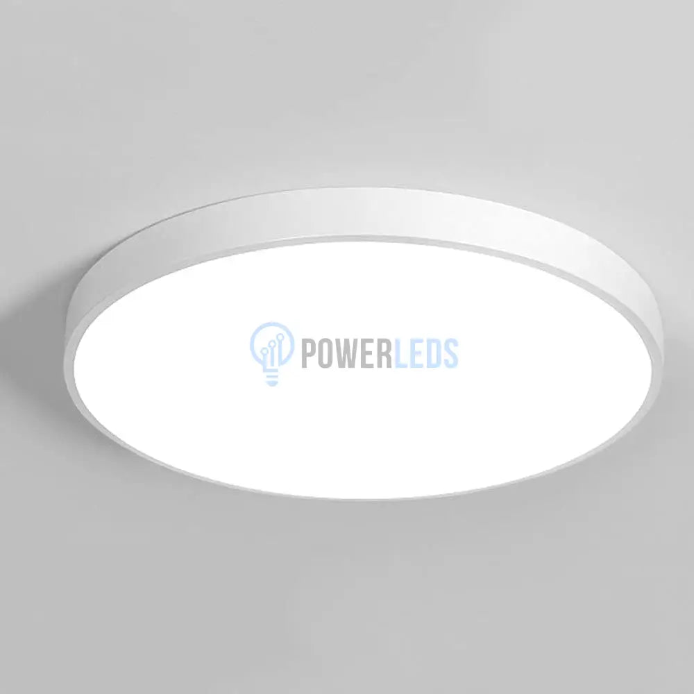 Plafoniera LED Rotunda 50cm IP44 ULTRA-THIN Echivalent 600W 60W / ALB RECE / ALBA led ceiling light