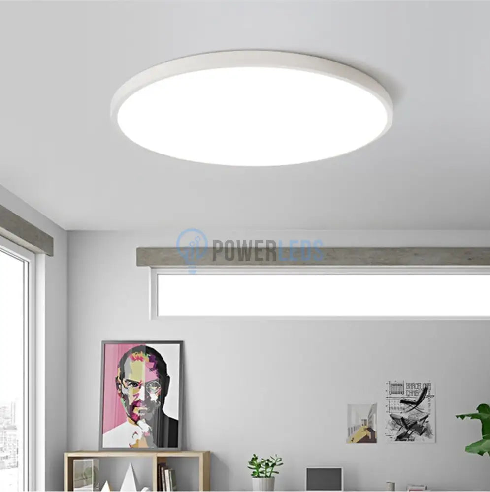 Plafoniera Led Rotunda 50Cm Ultra-Thin Echivalent 600W Ip44 Led Ceiling Light