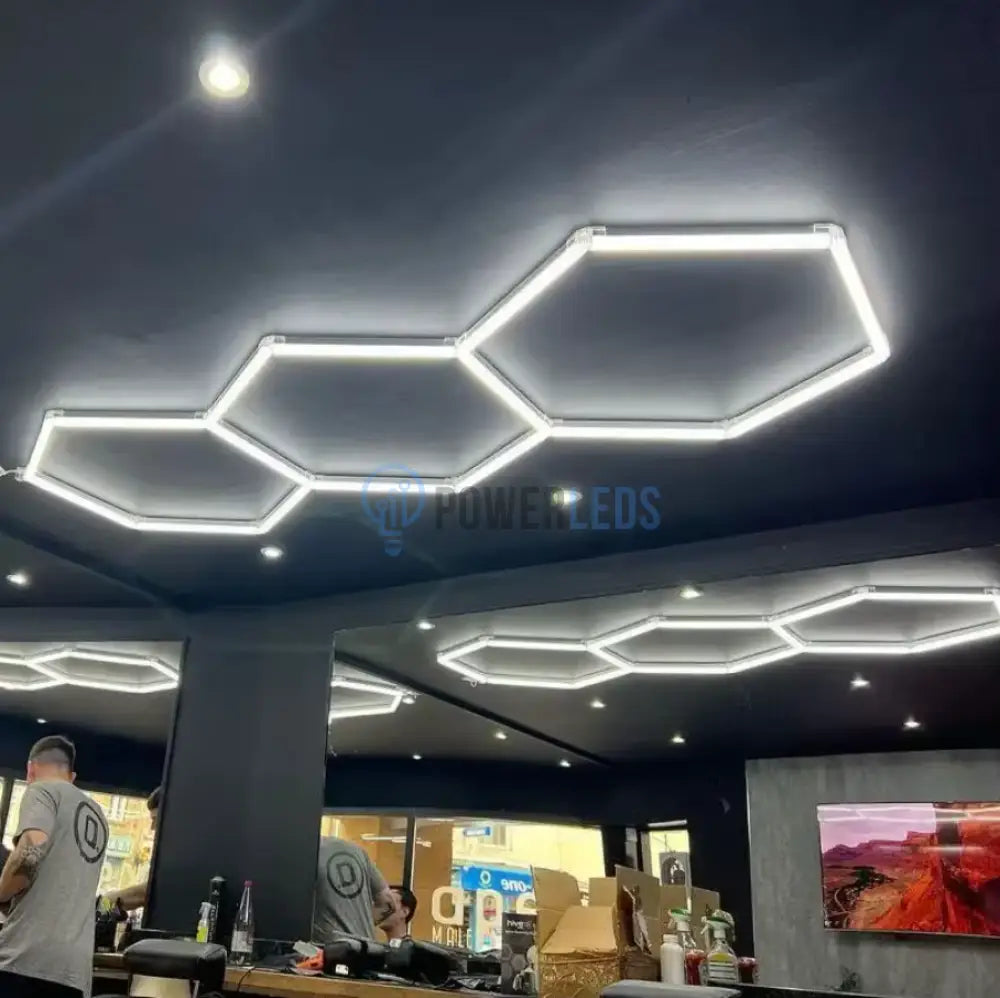 Plafoniera Led Tip Hexagon 98X244Cm 160W Echivalent 1500W Honeycomb Lights