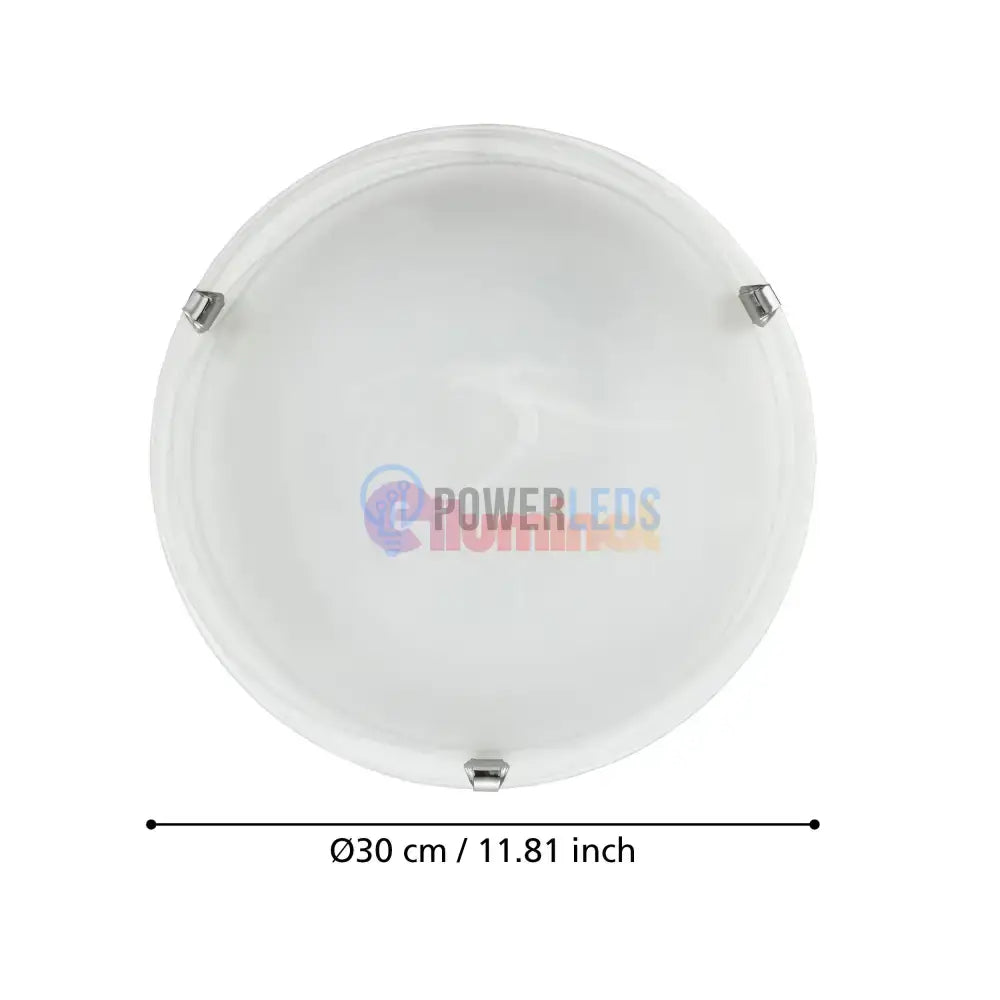 Plafoniera SALOME White & Silver Rotunda 30CM APLICA PERETE / TAVAN / 30CM led ceiling light