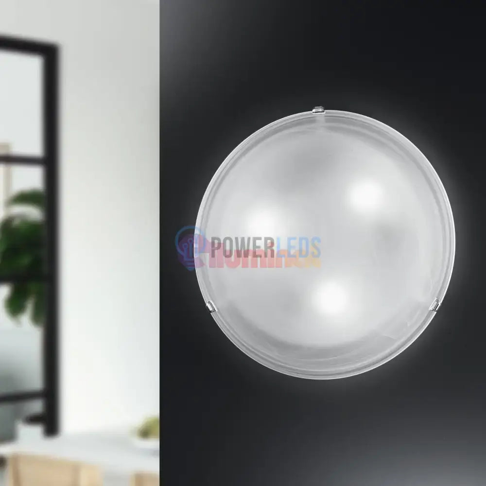 Plafoniera SALOME White & Silver Rotunda 30CM APLICA PERETE / TAVAN / 30CM led ceiling light