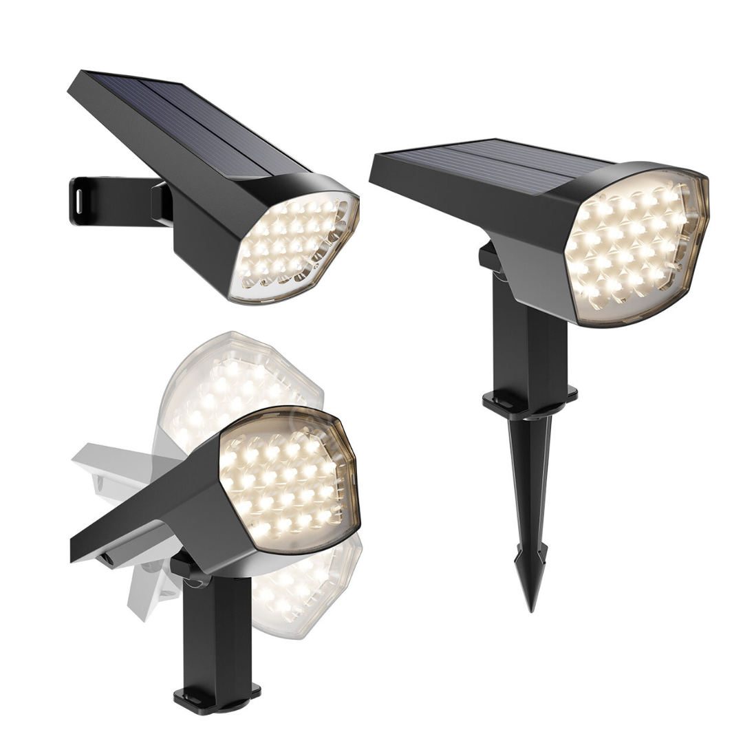 Stalp LED Gradina SPIKE 12W Dimabil cu Incarcare Solara IP65