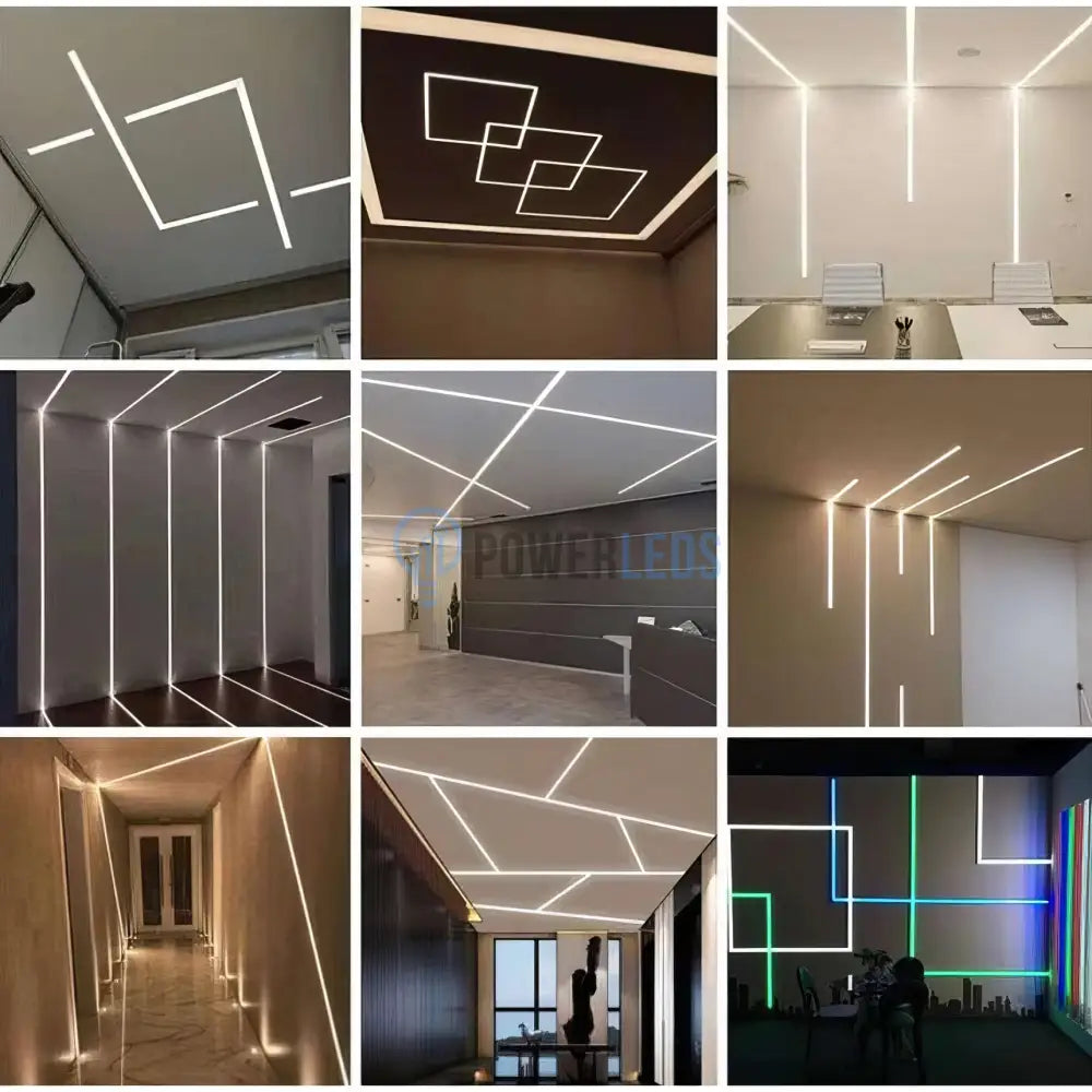 Profil LED 2 Metri Incastrat Sub Tencuiala