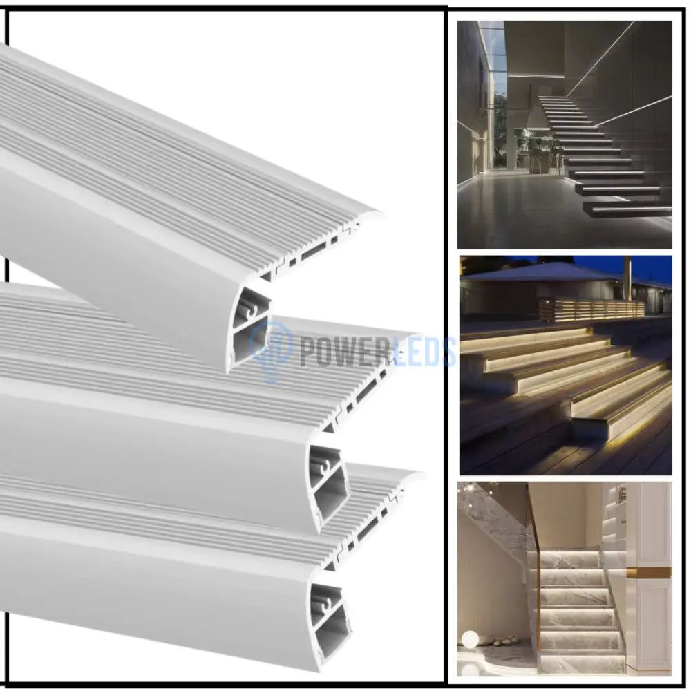 Profil LED Aluminiu Pentru Trepte 2 Metri