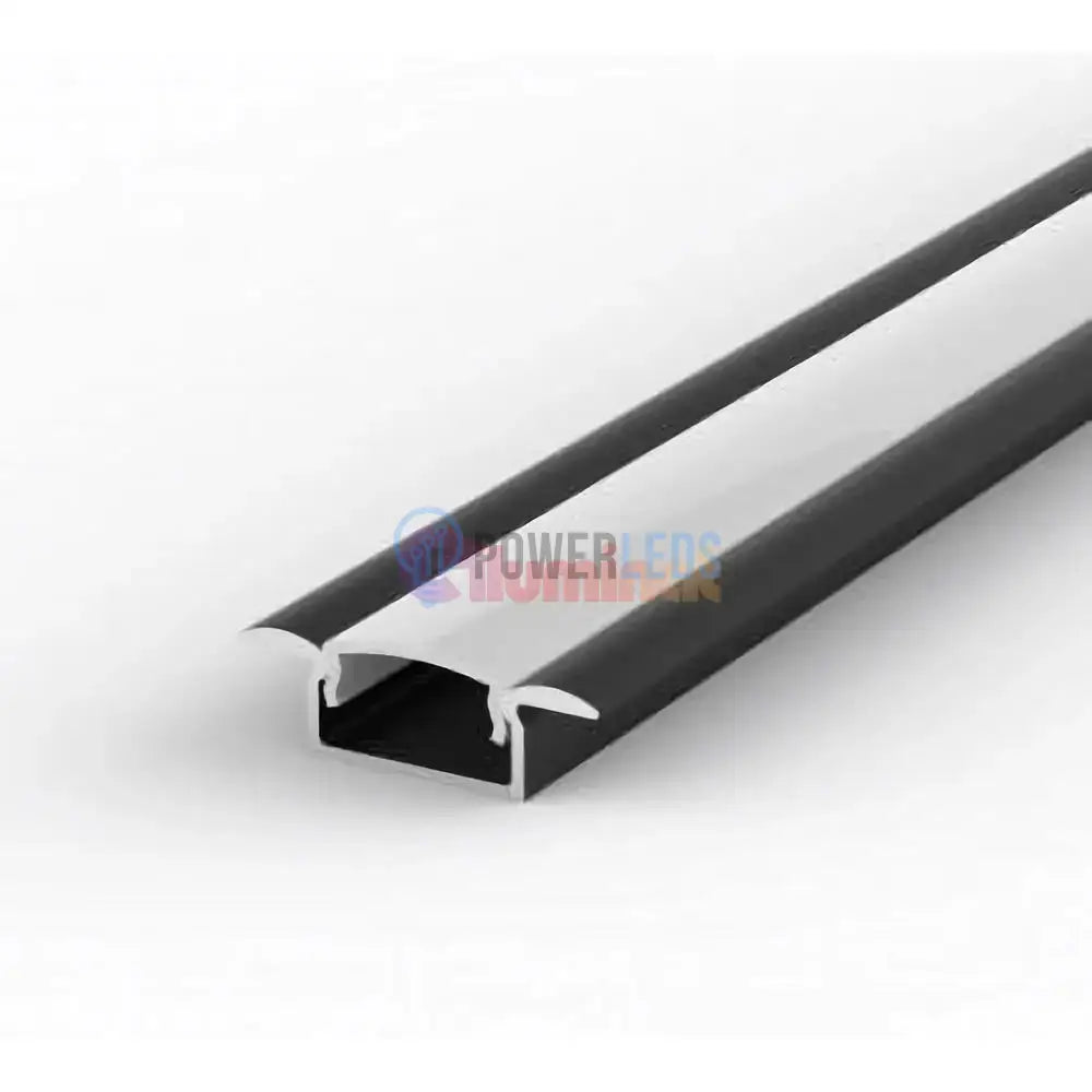 Profil LED Incastrat Negru 2 METRI cu Dispersor Alb LED Strips