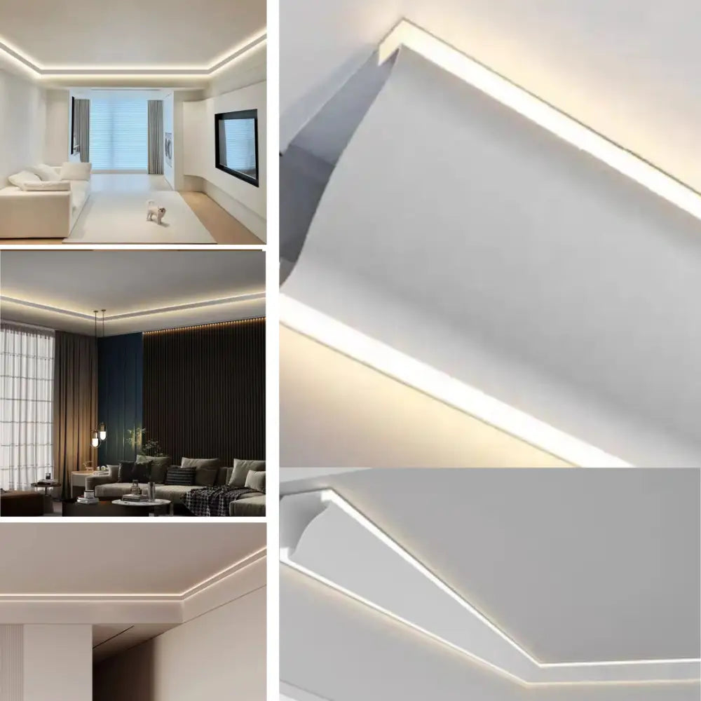 Profil LED Colt Dublu Aluminiu 2 Metri