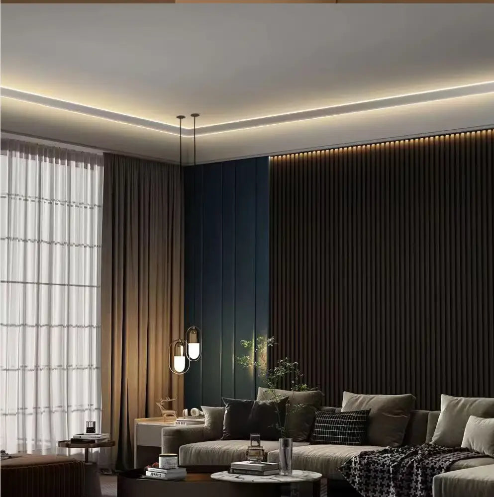 Profil LED Colt Dublu Aluminiu 2 Metri
