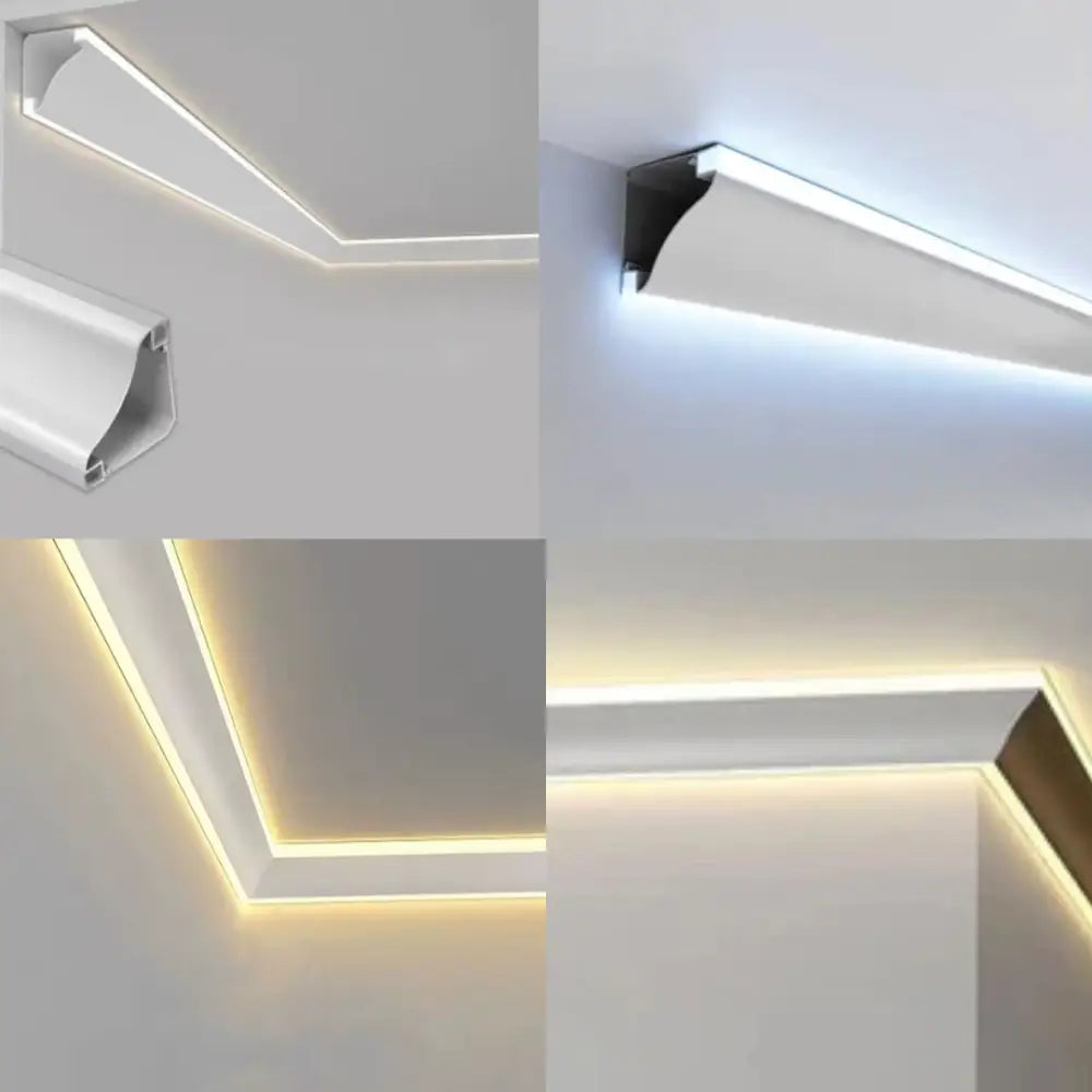 Profil LED Colt Dublu Aluminiu 2 Metri