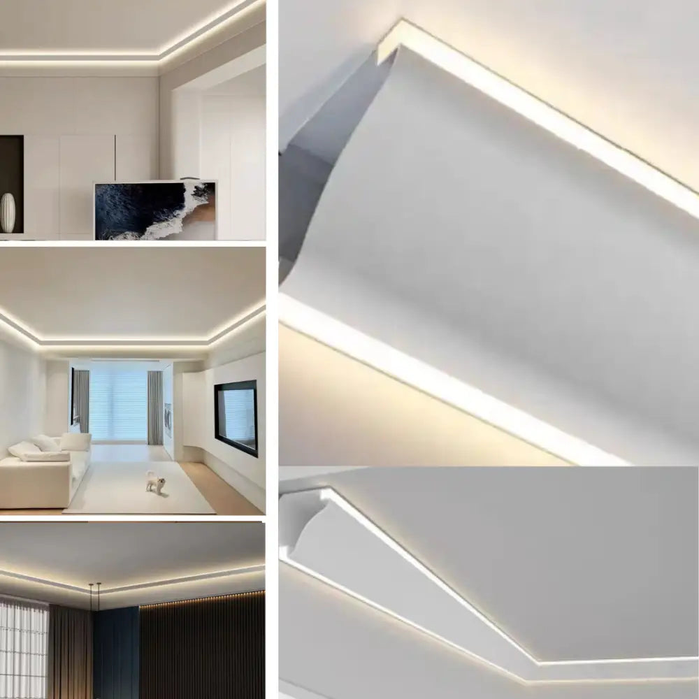 Profil LED Colt Dublu Aluminiu 2 Metri
