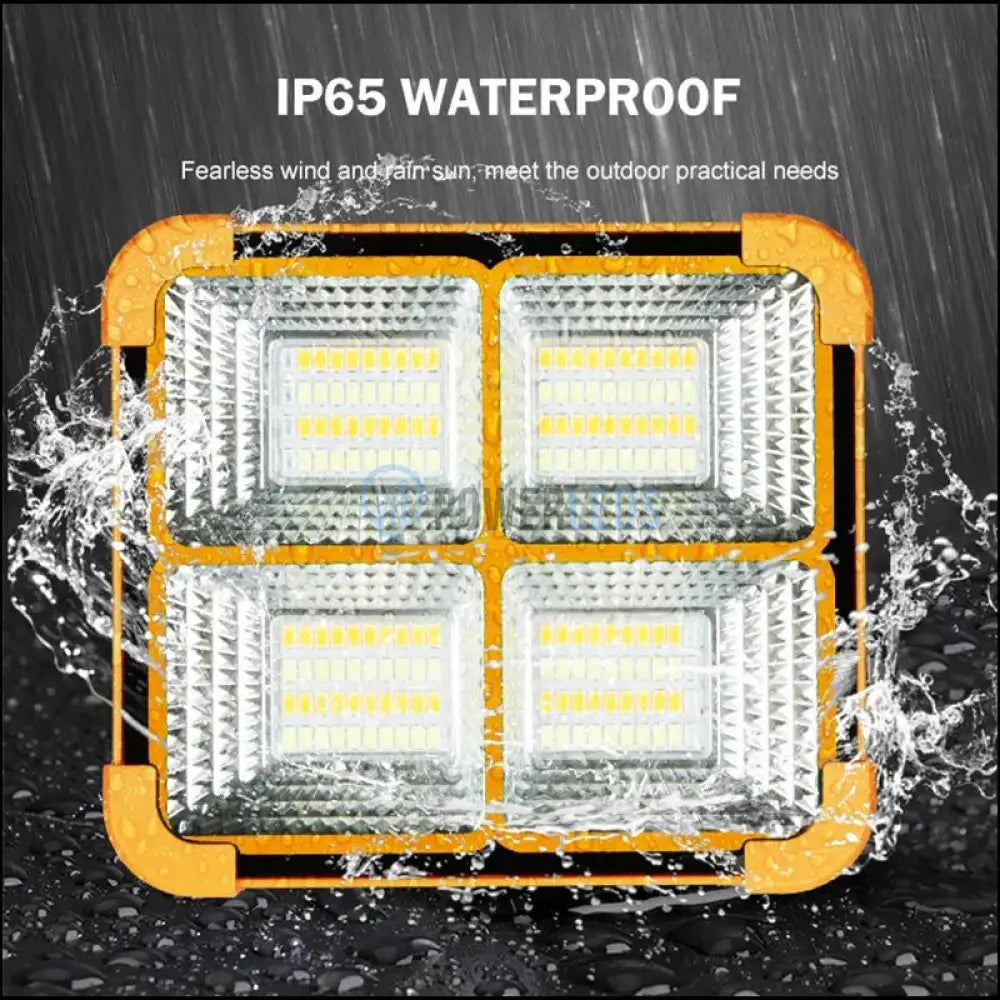 Proiector Led 100W Portabil Panou Solar Usb 4 Functii Solar Light