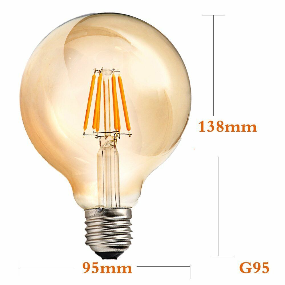 Bec LED E27 Vintage G95 6W
