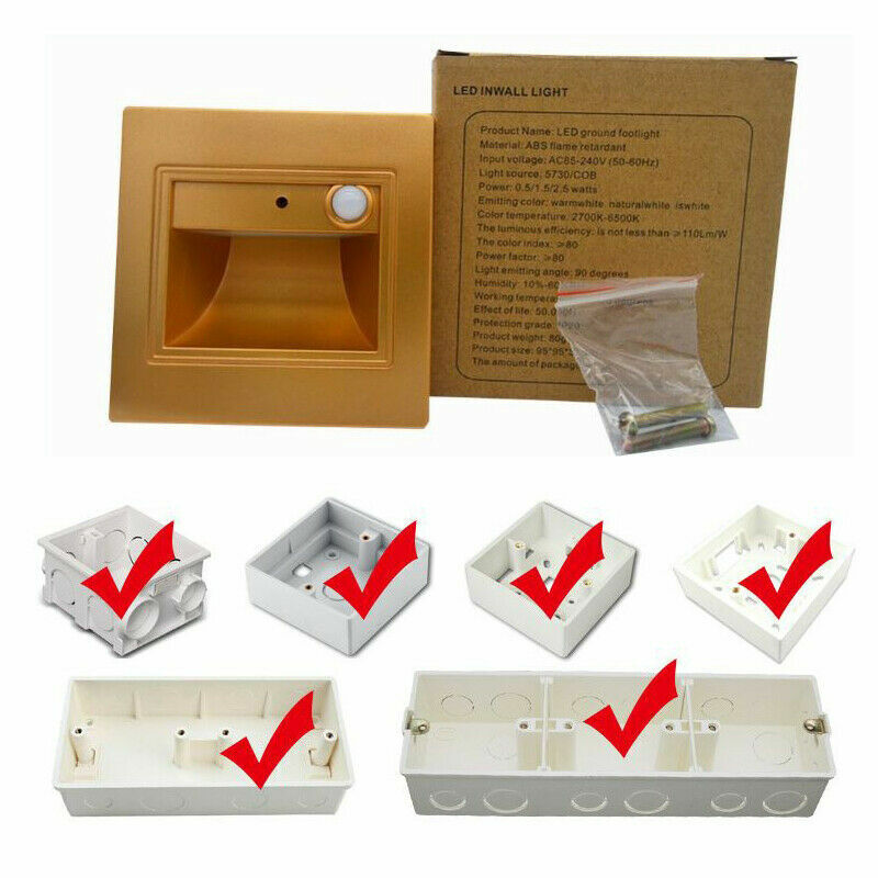 Spot LED 1W TREPTE Incastrabil cu Senzor