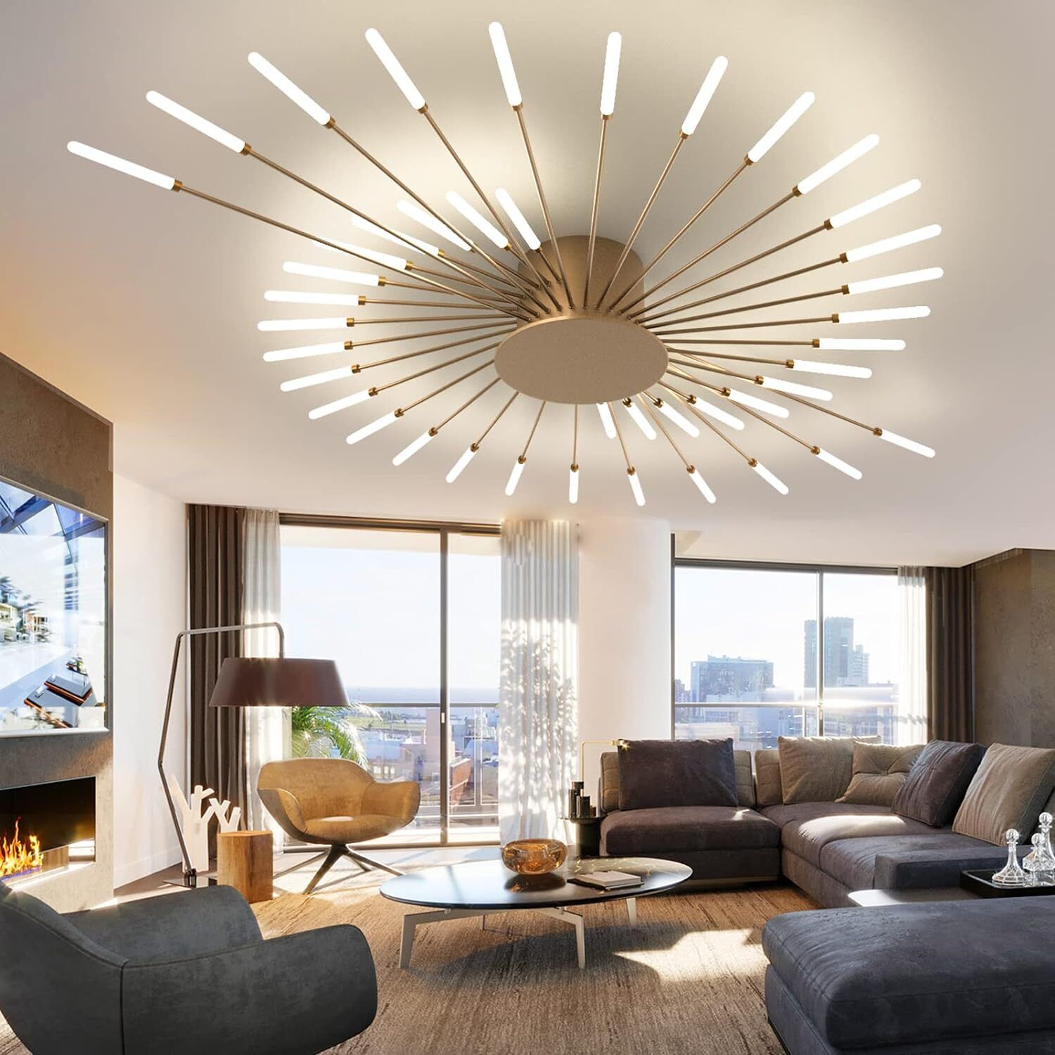 Lustra American Beauty GOLD Resigilat R3