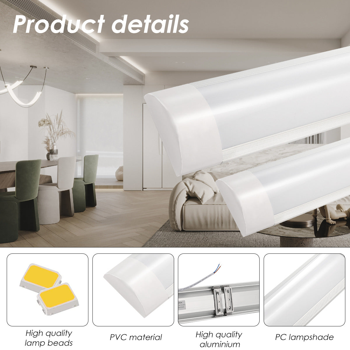 Corp Iluminat LED liniar 48W Fida 150cm Echivalent 350W