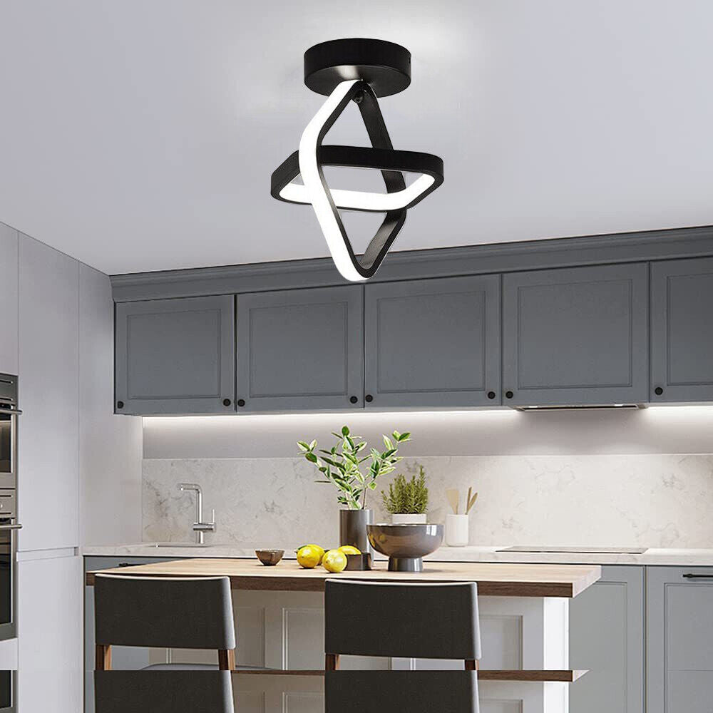 Lustra LED INFINITY SQUARE Black Echivalent 200W