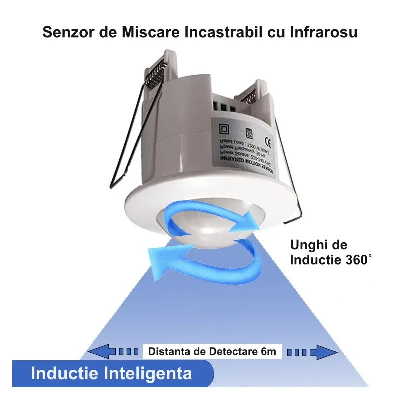 Senzor Miscare Incastrabil Reglabil 220V