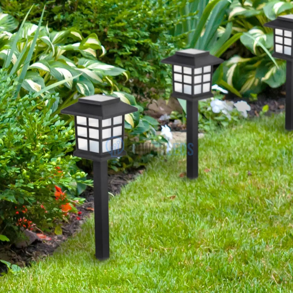 Set 2 Felinare Led Gradina Solar Past Landscape Pathway Lighting