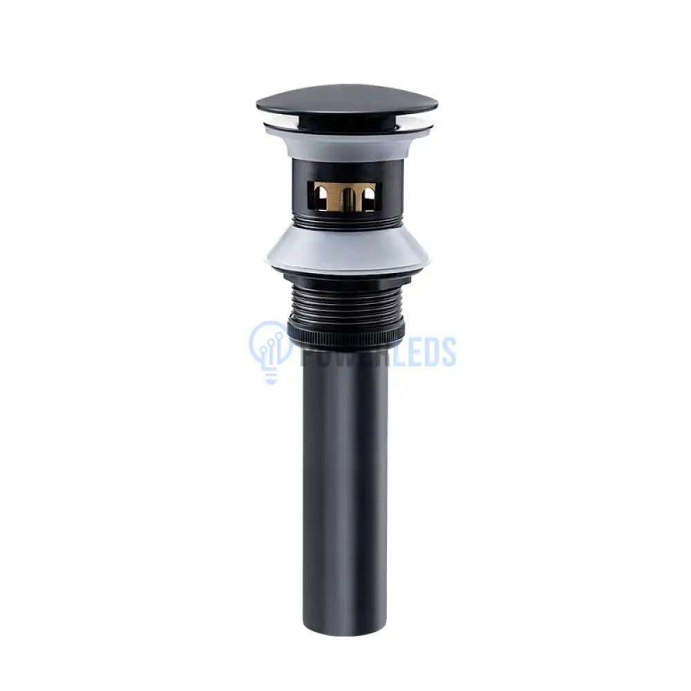 Sifon Lavoar Negru Cu Sistem De Prea Plin Sink Faucet