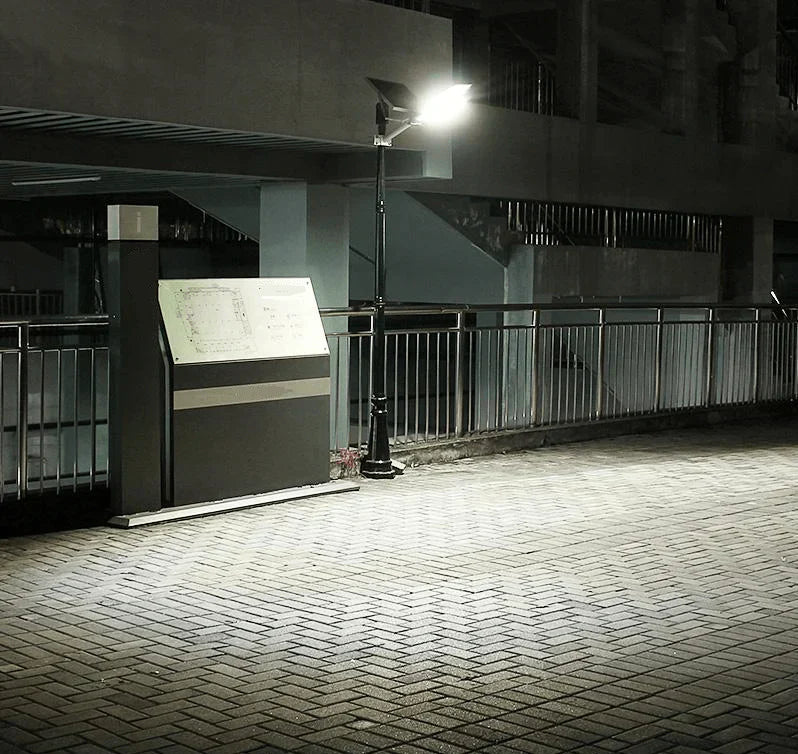 Lampa LED 60W SMD Iluminat Stradal Solara Cu Brat Inclus Telecomanda