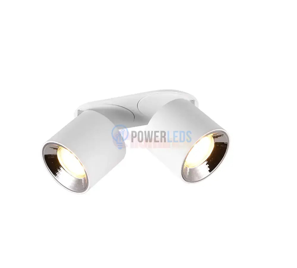 Spot LED Cilindric Aplicat Alb Dulie 2xGU10 Ø18x12CM led ceiling light