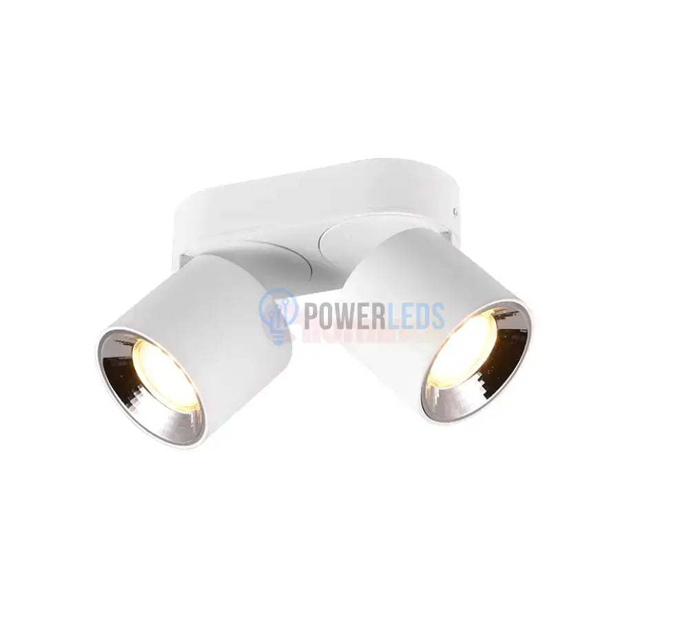Spot LED Cilindric Aplicat Alb Dulie 2xGU10 Ø18x12CM led ceiling light