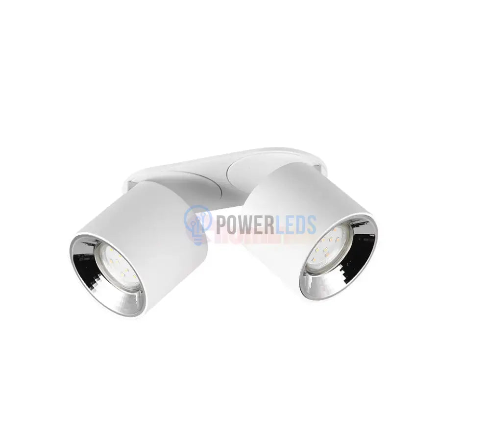 Spot LED Cilindric Aplicat Alb Dulie 2xGU10 Ø18x12CM led ceiling light