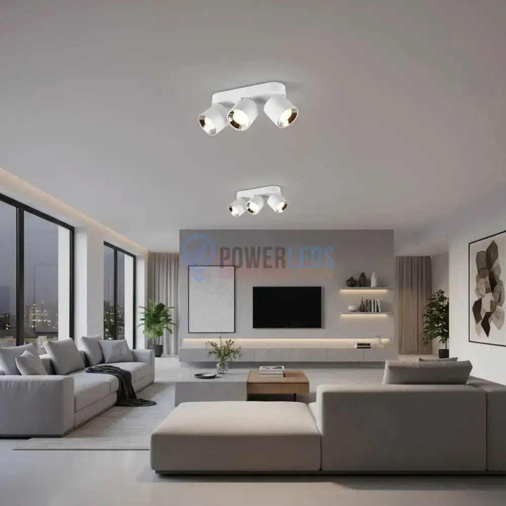 Spot LED Cilindric Aplicat Alb Dulie 3xGU10 L27.3 x H12CM led ceiling light