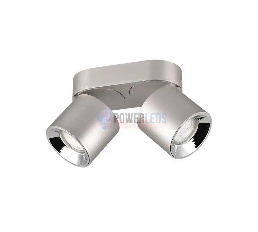 Spot LED Cilindric Aplicat Argintiu Dulie 2xGU10 Ø18x12CM led ceiling light