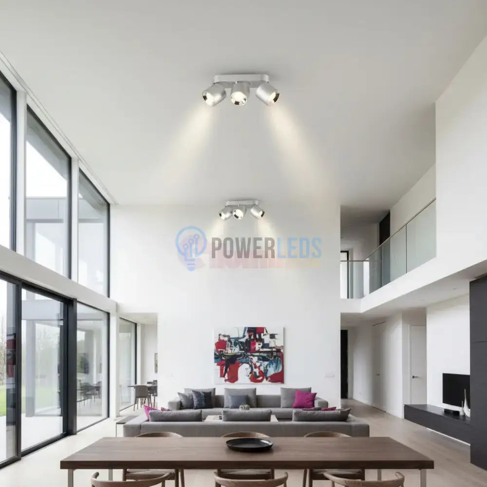 Spot LED Cilindric Aplicat Argintiu Dulie 3xGU10 L27.3 x H12CM led ceiling light