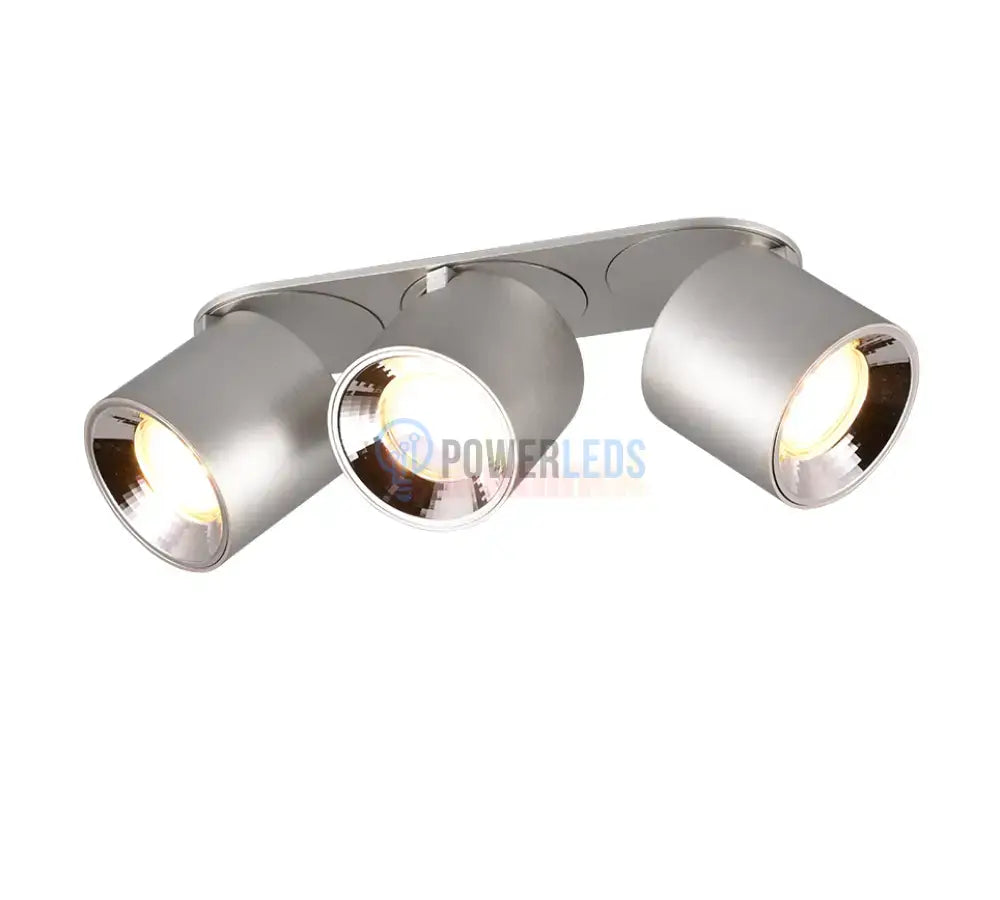 Spot LED Cilindric Aplicat Argintiu Dulie 3xGU10 L27.3 x H12CM led ceiling light