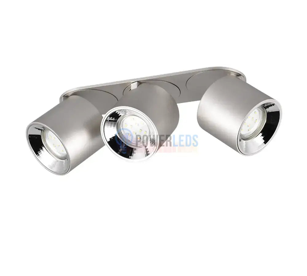 Spot LED Cilindric Aplicat Argintiu Dulie 3xGU10 L27.3 x H12CM led ceiling light