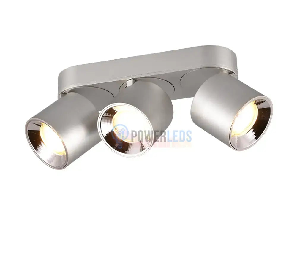 Spot LED Cilindric Aplicat Argintiu Dulie 3xGU10 L27.3 x H12CM led ceiling light