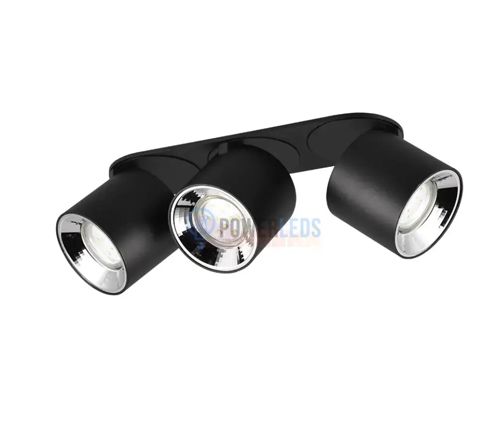 Spot LED Cilindric Aplicat Negru Dulie 3xGU10 L27.3 x H12CM led ceiling light