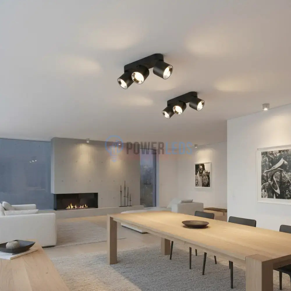 Spot LED Cilindric Aplicat Negru Dulie 3xGU10 L27.3 x H12CM led ceiling light