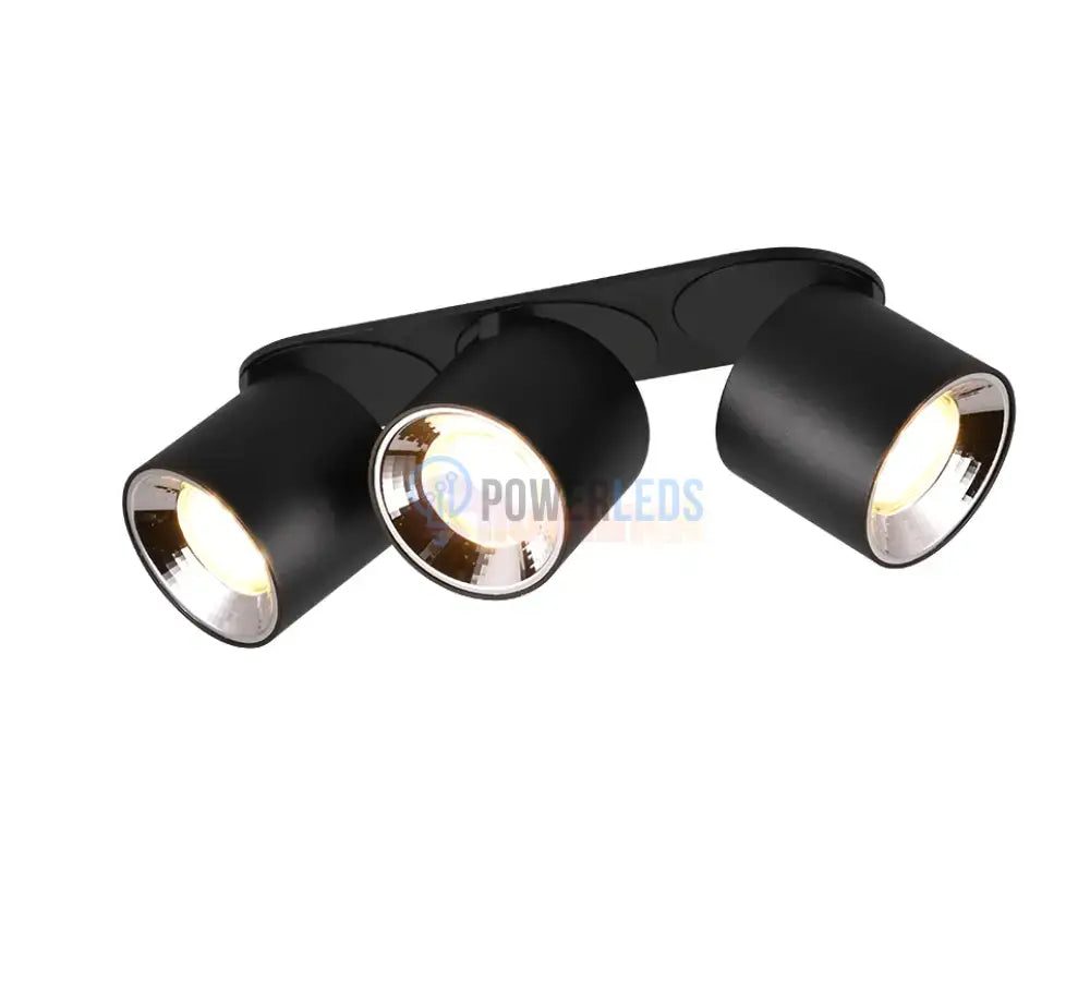 Spot LED Cilindric Aplicat Negru Dulie 3xGU10 L27.3 x H12CM led ceiling light