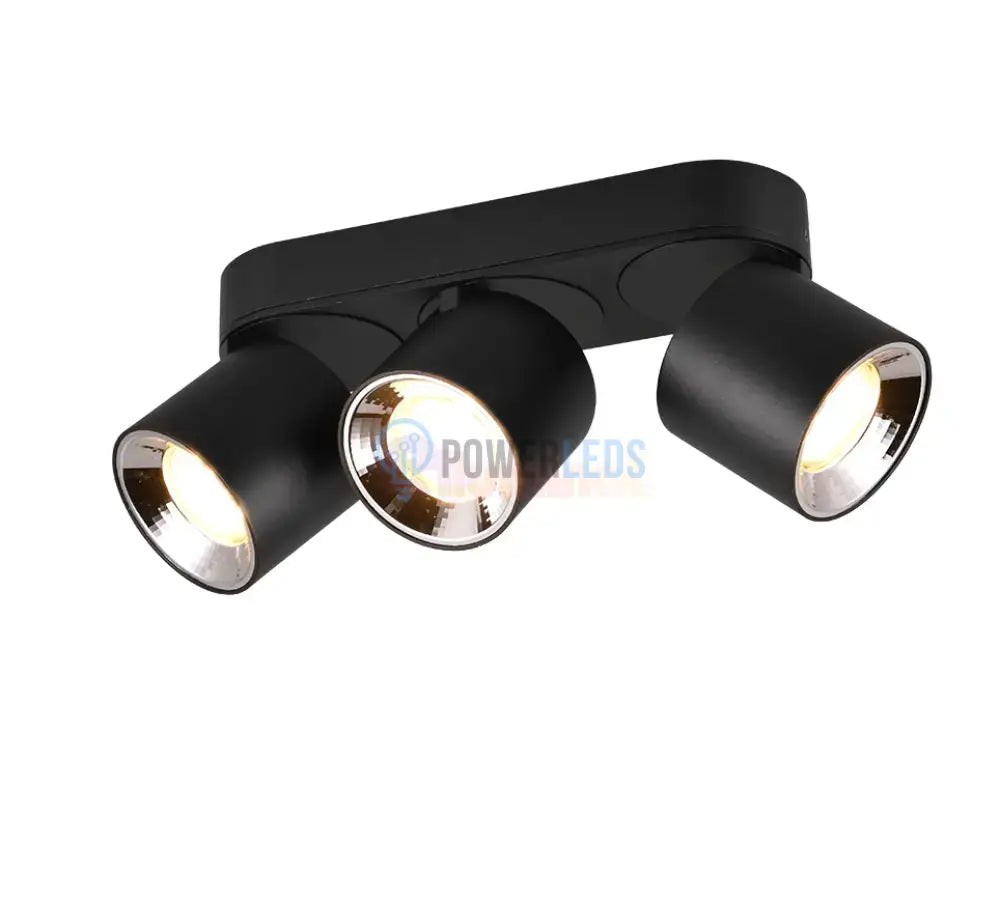 Spot LED Cilindric Aplicat Negru Dulie 3xGU10 L27.3 x H12CM led ceiling light