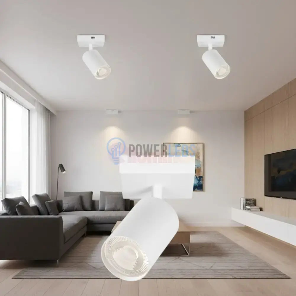 Spot Aplicat Orientabil Rotund Alb Dulie GU10 Ø55x120mm led ceiling light