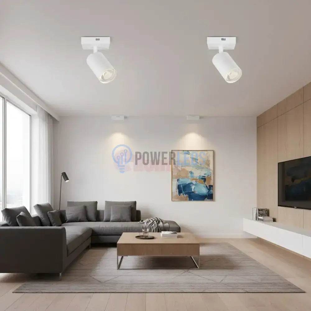 Spot Aplicat Orientabil Rotund Alb Dulie GU10 Ø55x120mm led ceiling light