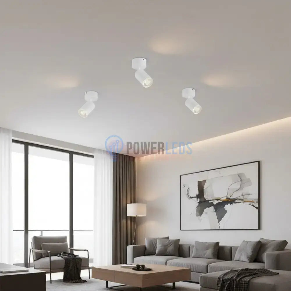 Spot Aplicat Orientabil Rotund Alb Dulie GU10 Ø60x130mm led ceiling light