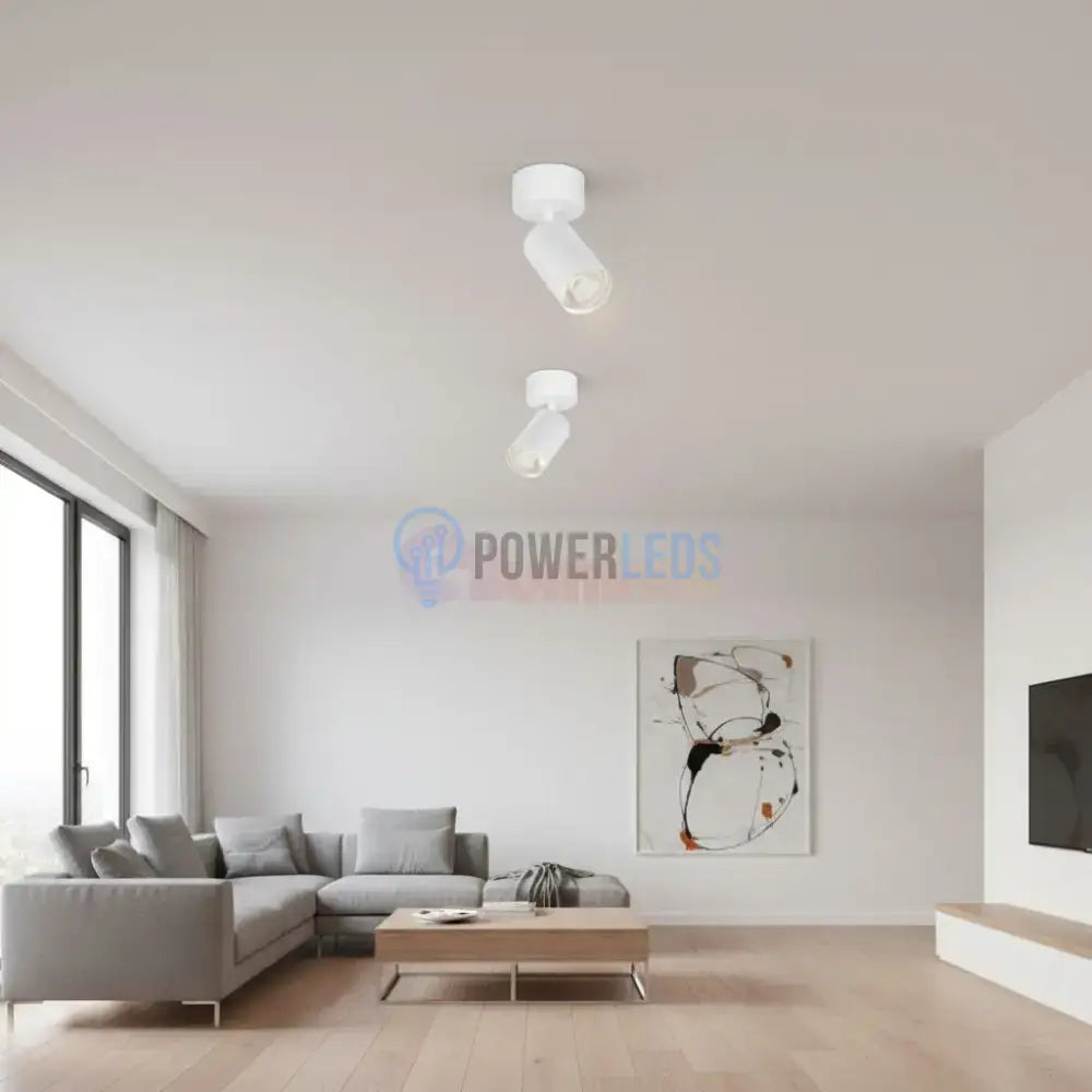 Spot Aplicat Orientabil Rotund Alb Dulie GU10 Ø60x130mm led ceiling light