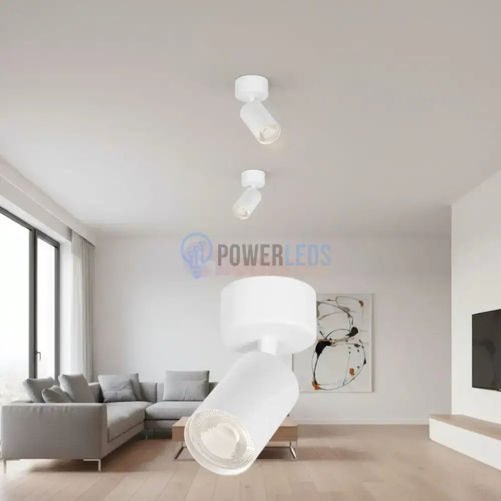 Spot Aplicat Orientabil Rotund Alb Dulie GU10 Ø60x130mm led ceiling light